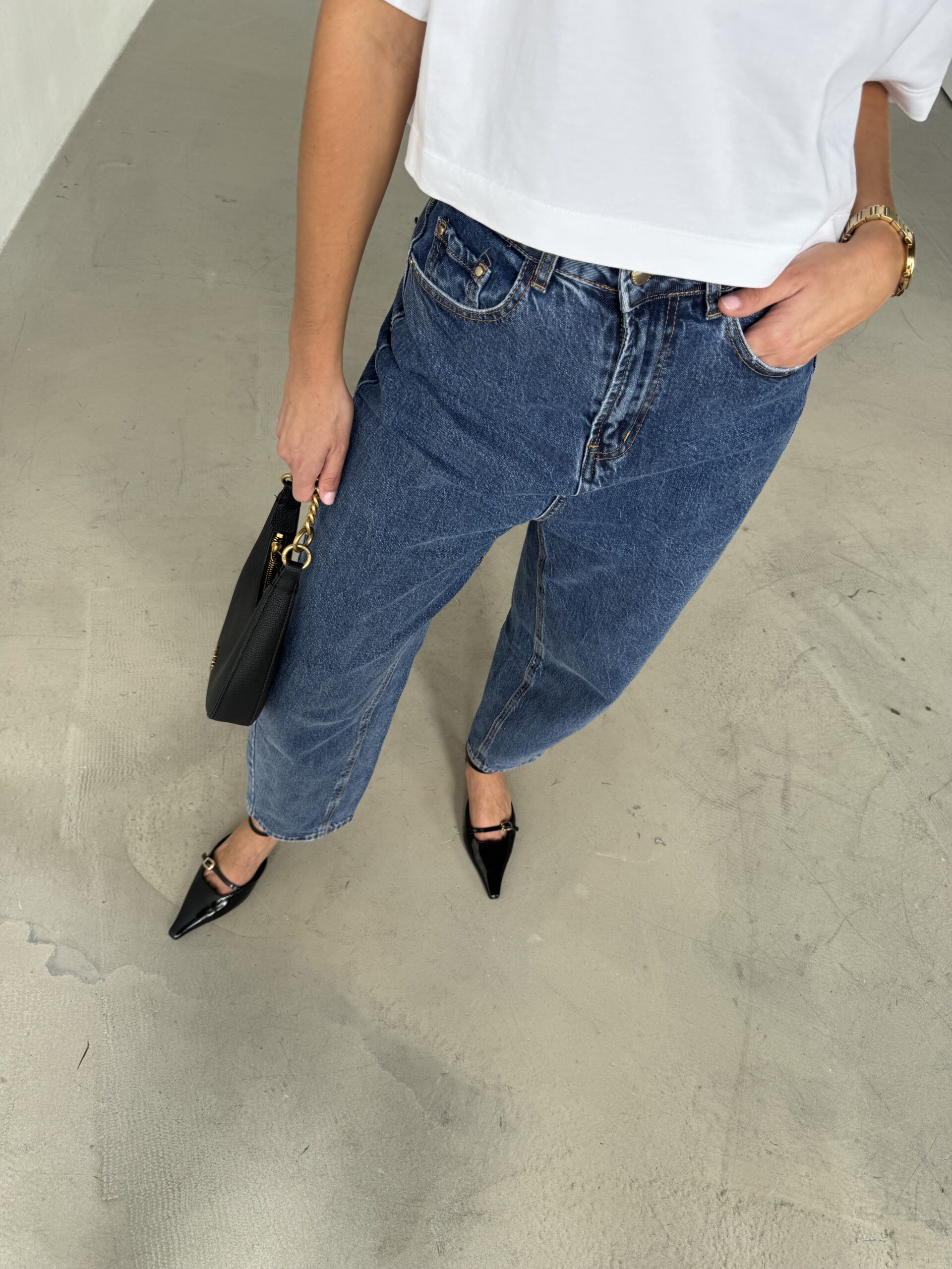 Spodnie jeans balloon fit